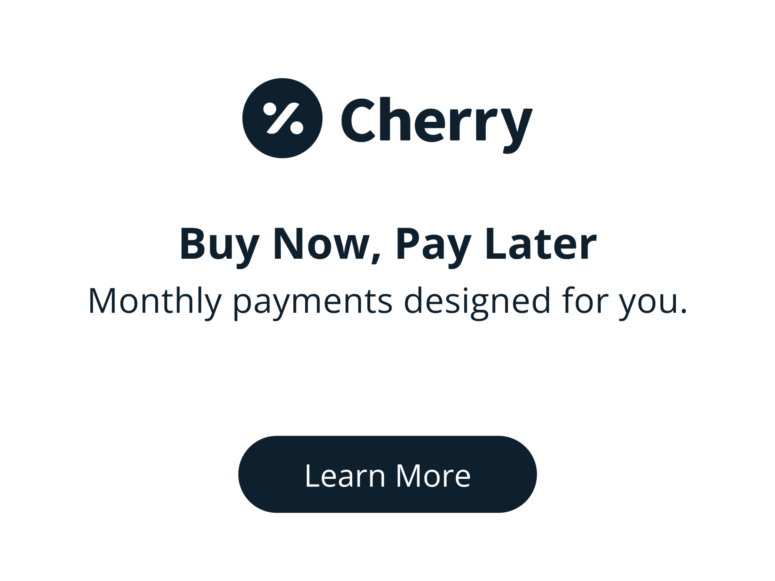 cherry payment plan button